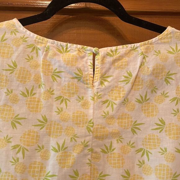 J. Crew Pineapple Print Linen Top XS - Picture 7 of 7